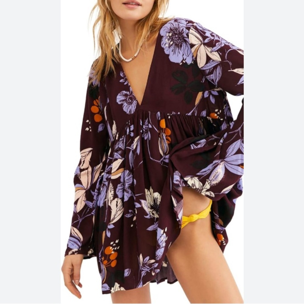 Free People Floral Top/Blouse